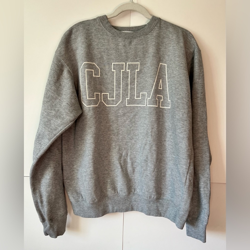 Carly Jean Los Angeles CJLA Gray Long Sleeve Sweatshirt Size L
